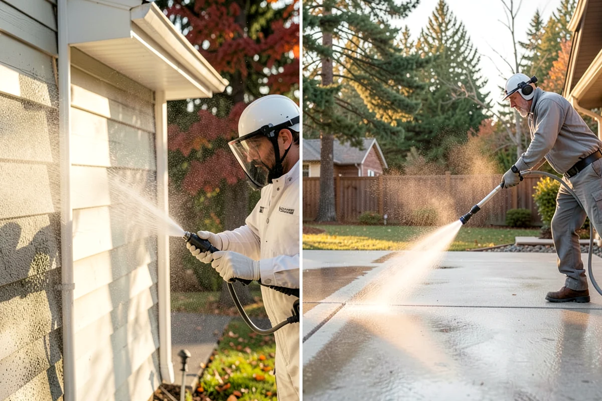 Soft Deck Washing in DuPont, Pierce County, WA - Inspect board condition and clear the deck