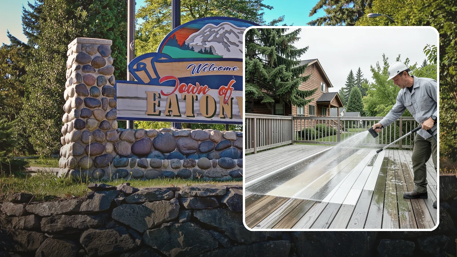 Soft Deck Washing in Eatonville, Pierce County, WA - Use low-pressure soft washing to clean delicate or aged decking without splintering the surface.