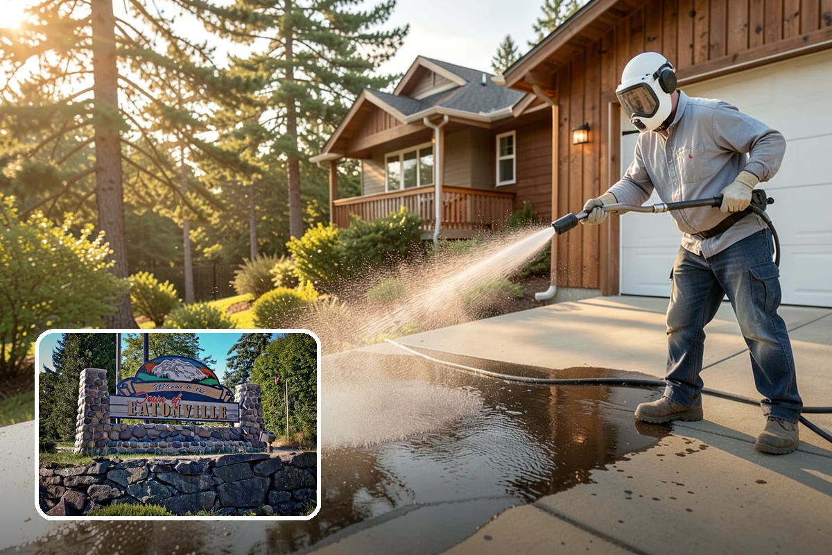 Soft Deck Washing in Eatonville, Pierce County, WA - Cleans without splintering or furring the wood