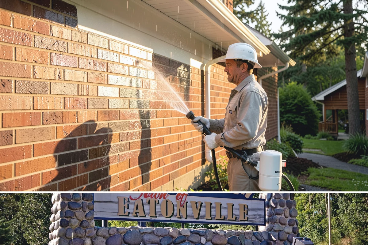 Soft Deck Washing in Eatonville, Pierce County, WA - Soft wash decks in warm, dry summer weather to allow proper drying afterward.