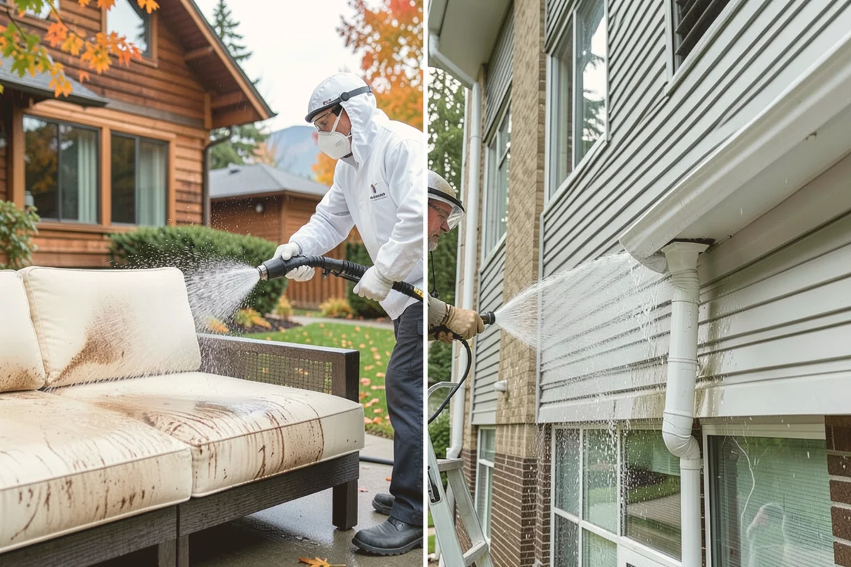 Soft Deck Washing in Edmonds, Snohomish County, WA - Inspect board condition and clear the deck