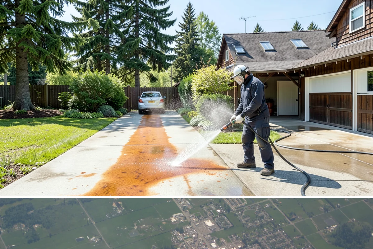 Soft Deck Washing in Enumclaw, King County, WA - Soft wash decks in warm, dry summer weather to allow proper drying afterward.