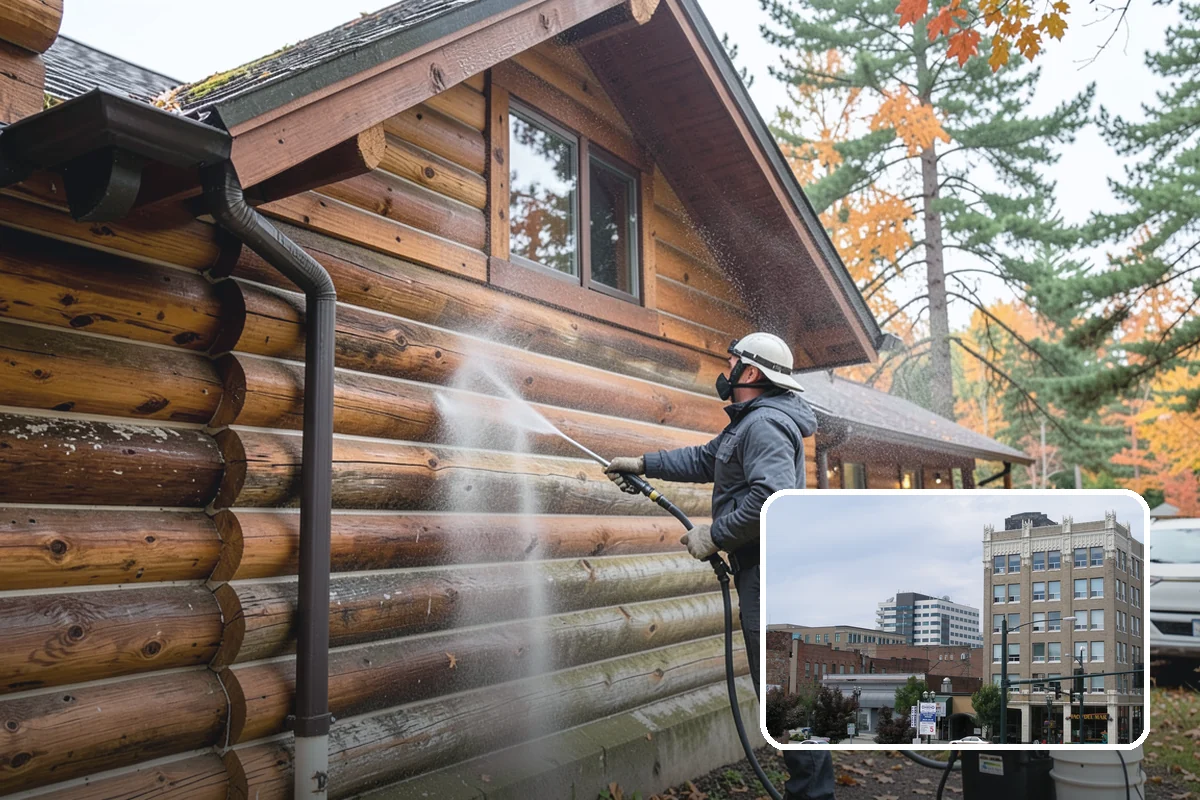 Soft Deck Washing in Everett, Snohomish County, WA - Cleans without splintering or furring the wood