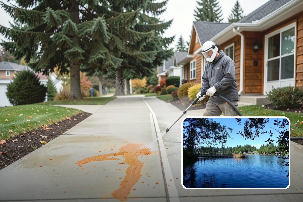 Soft Deck Washing in Federal Way, King County, WA - Cleans without splintering or furring the wood