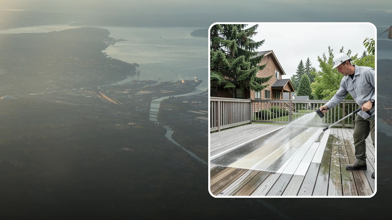 Soft Deck Washing in Fife, Pierce County, WA - Use low-pressure soft washing to clean delicate or aged decking without splintering the surface.
