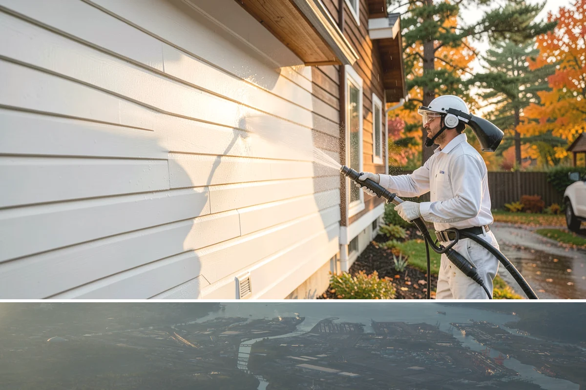 Soft Deck Washing in Fife, Pierce County, WA - Soft wash decks in warm, dry summer weather to allow proper drying afterward.
