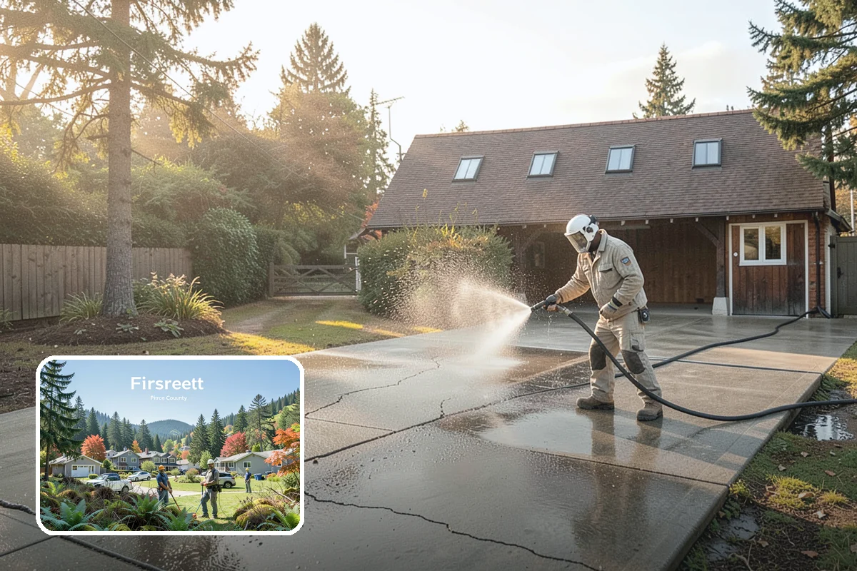 Soft Deck Washing in Fircrest, Pierce County, WA - Cleans without splintering or furring the wood