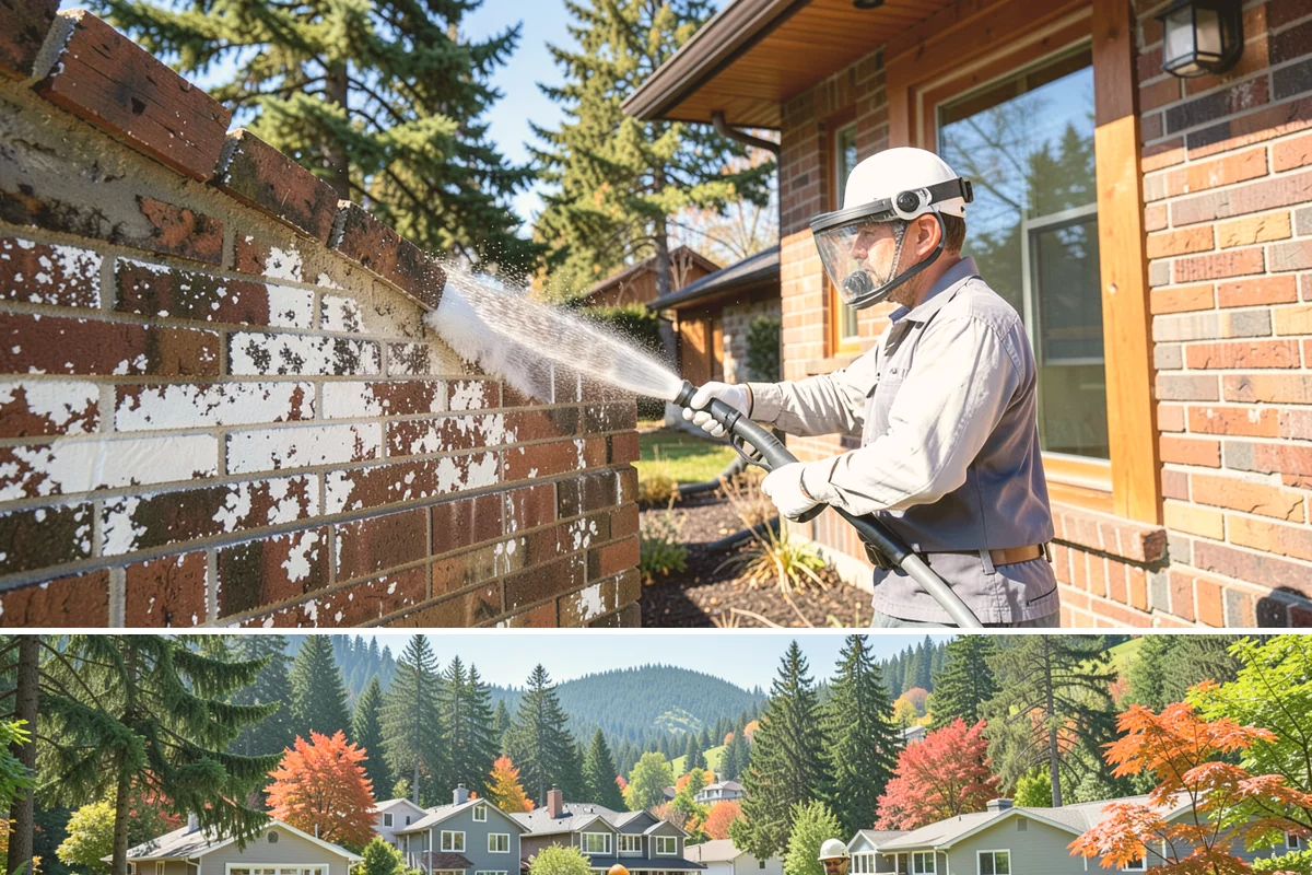 Soft Deck Washing in Fircrest, Pierce County, WA - Soft wash decks in warm, dry summer weather to allow proper drying afterward.