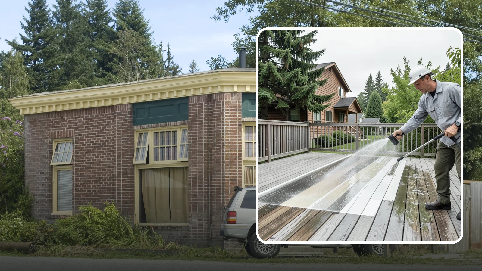 Soft Deck Washing in Hamilton, Skagit County, WA - Use low-pressure soft washing to clean delicate or aged decking without splintering the surface.