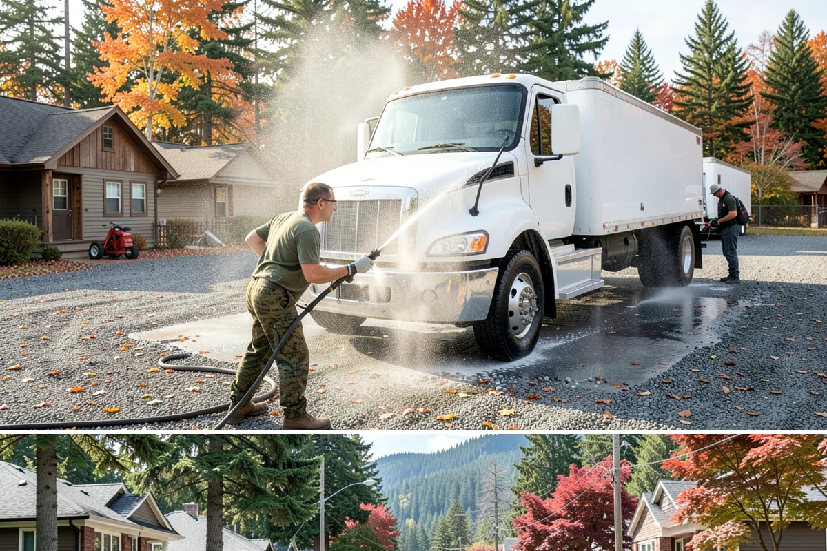 Soft Deck Washing in Hunts Point, King County, WA - Soft wash decks in warm, dry summer weather to allow proper drying afterward.