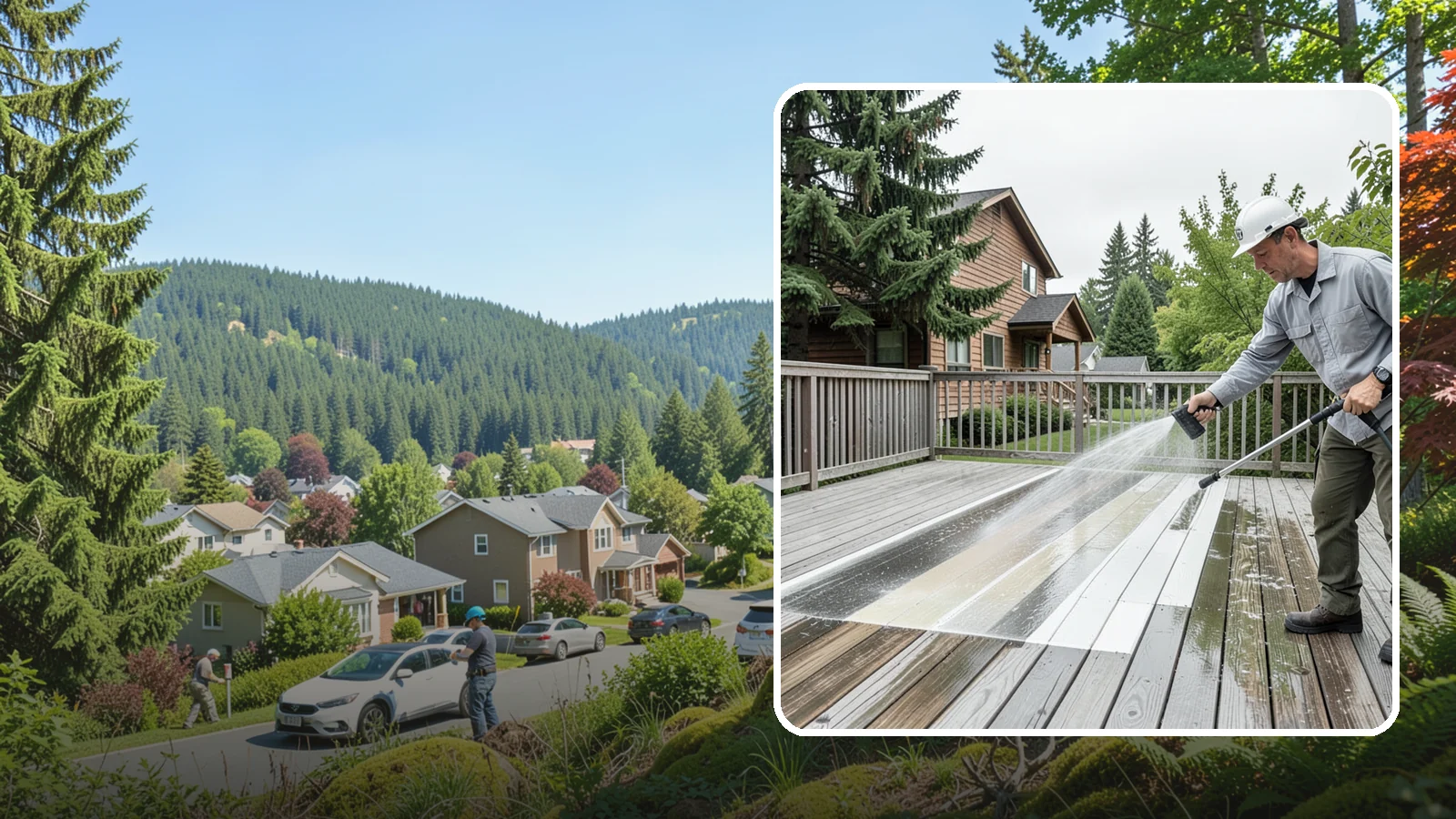Soft Deck Washing in Index, Snohomish County, WA - Use low-pressure soft washing to clean delicate or aged decking without splintering the surface.