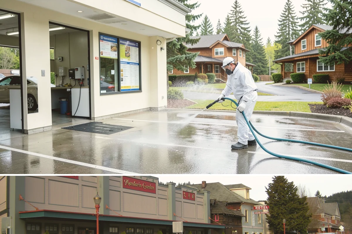 Soft Deck Washing in Issaquah, King County, WA - Soft wash decks in warm, dry summer weather to allow proper drying afterward.