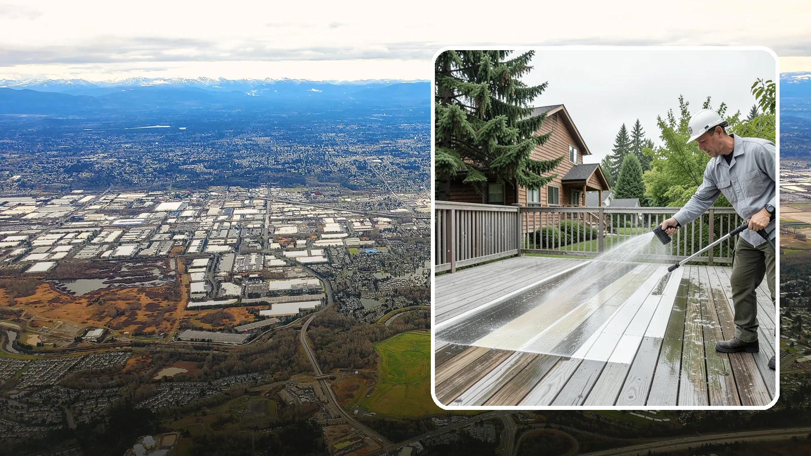Soft Deck Washing in Kent, King County, WA - Use low-pressure soft washing to clean delicate or aged decking without splintering the surface.