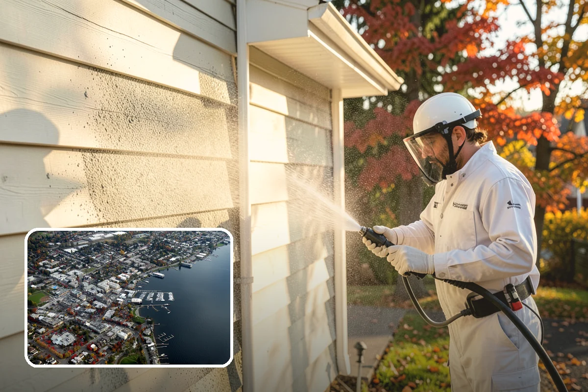 Soft Deck Washing in Kirkland, King County, WA - Cleans without splintering or furring the wood