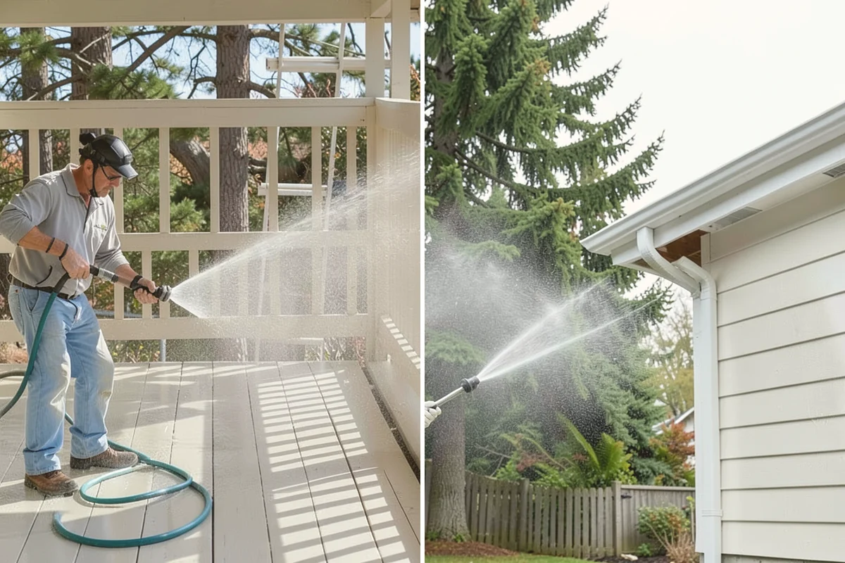 Soft Deck Washing in Kirkland, King County, WA - Inspect board condition and clear the deck