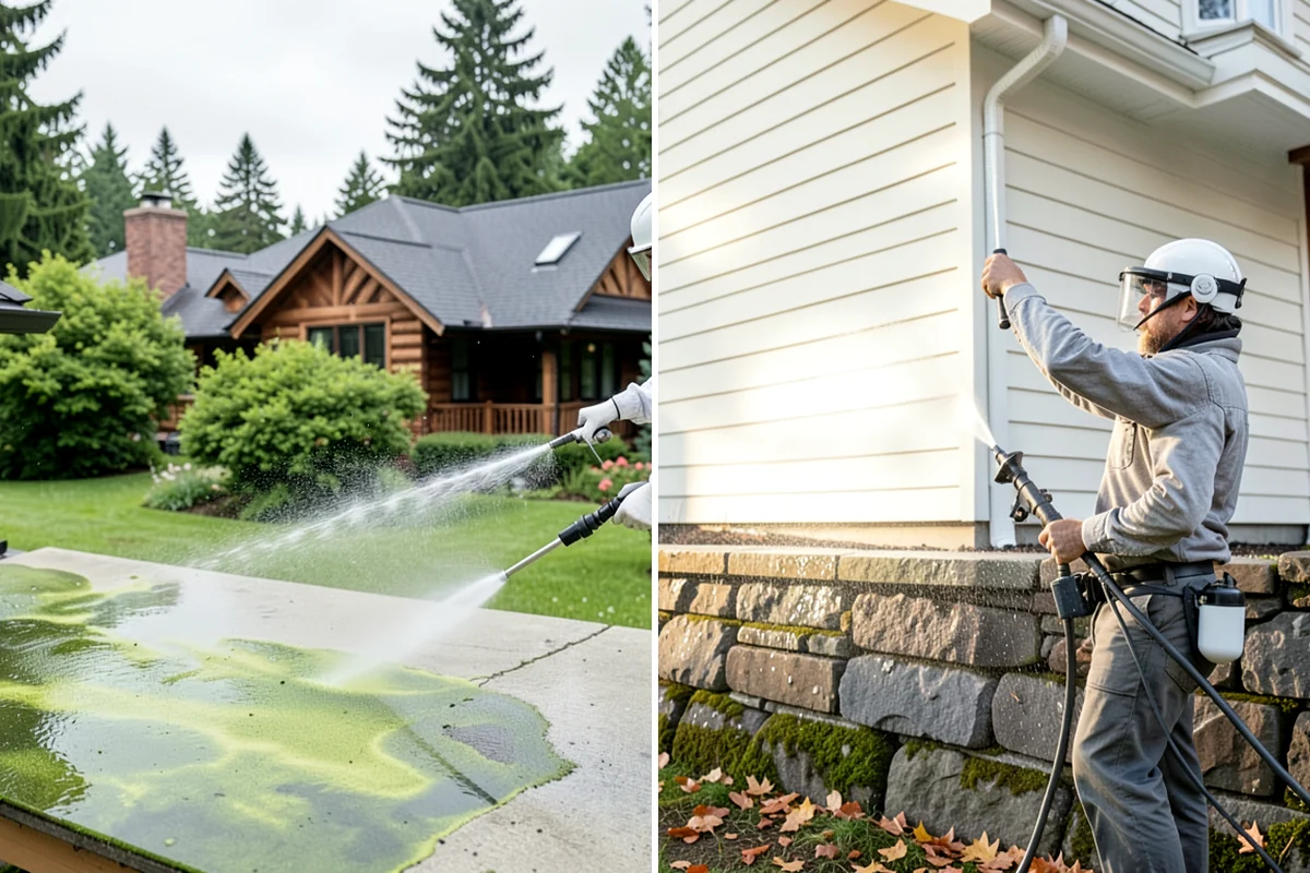 Soft Deck Washing in Lake Forest Park, King County, WA - Inspect board condition and clear the deck