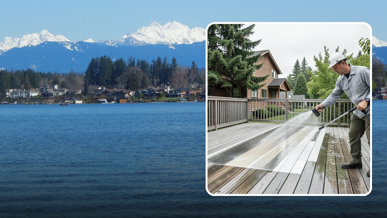 Soft Deck Washing in Lake Stevens, Snohomish County, WA - Use low-pressure soft washing to clean delicate or aged decking without splintering the surface.