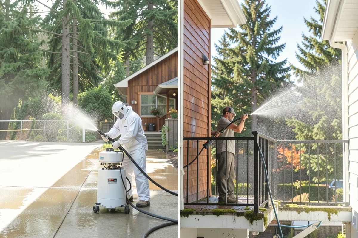 Soft Deck Washing in Lake Stevens, Snohomish County, WA - Inspect board condition and clear the deck