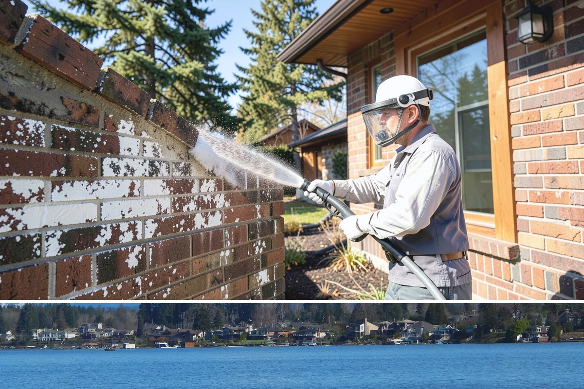 Soft Deck Washing in Lake Stevens, Snohomish County, WA - Soft wash decks in warm, dry summer weather to allow proper drying afterward.