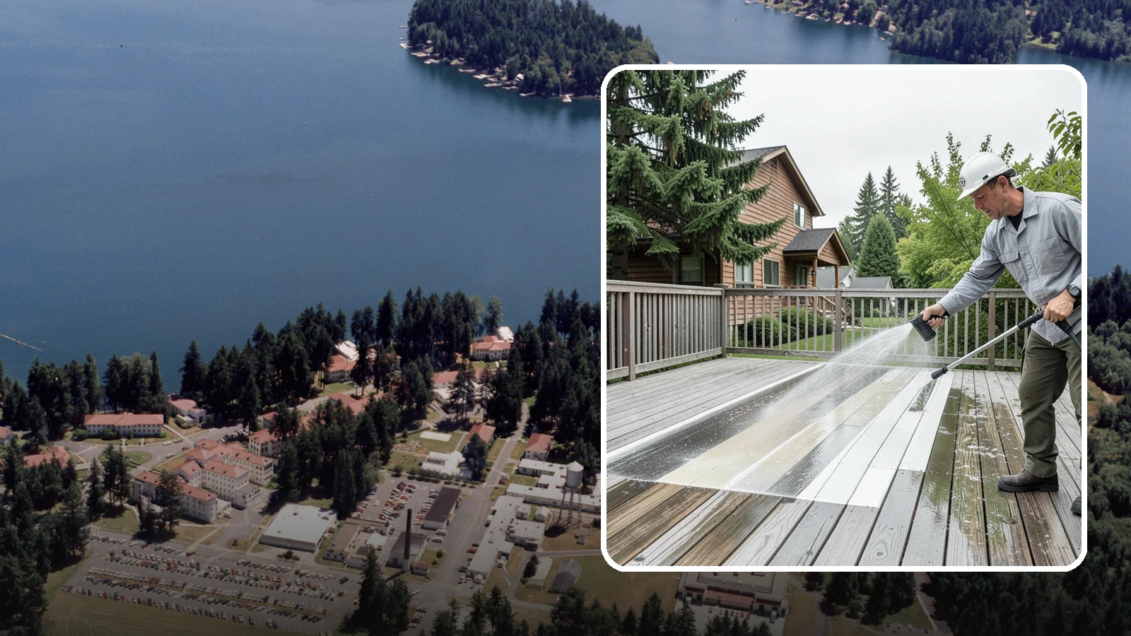 Soft Deck Washing in Lakewood, Pierce County, WA - Use low-pressure soft washing to clean delicate or aged decking without splintering the surface.