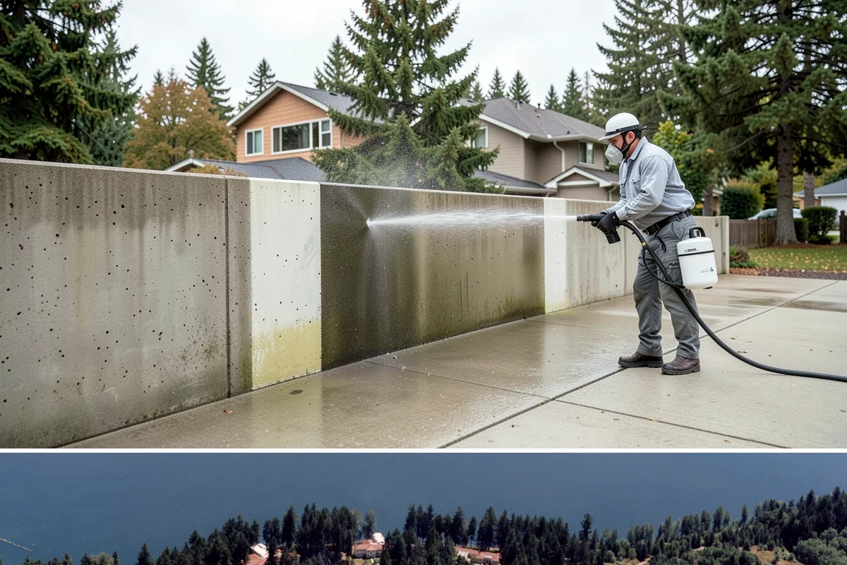 Soft Deck Washing in Lakewood, Pierce County, WA - Soft wash decks in warm, dry summer weather to allow proper drying afterward.