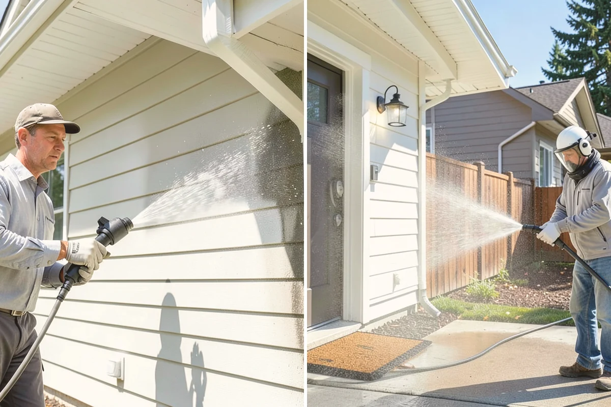 Soft Deck Washing in Langley, Island County, WA - Inspect board condition and clear the deck