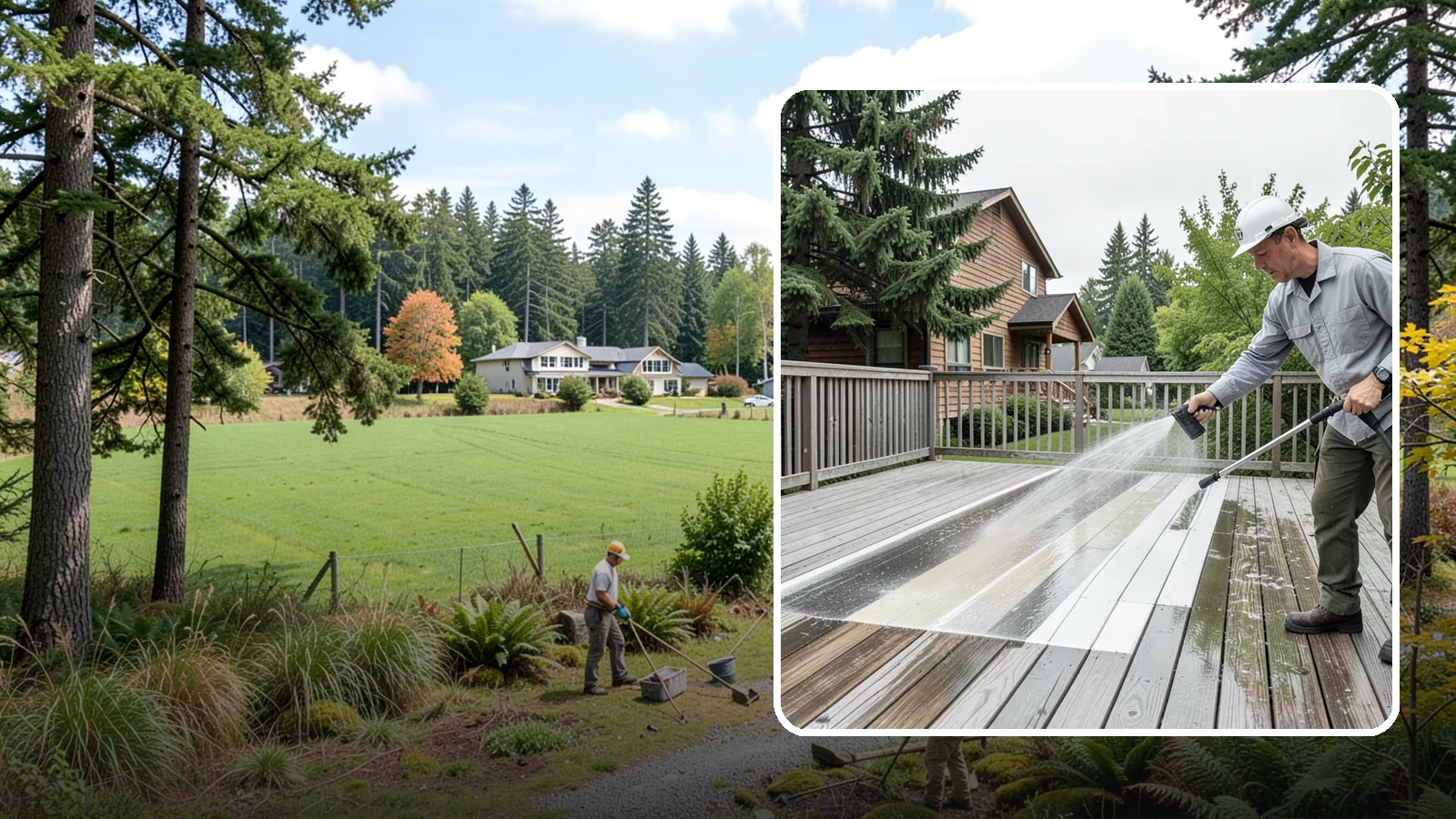 Soft Deck Washing in Lyman, Skagit County, WA - Use low-pressure soft washing to clean delicate or aged decking without splintering the surface.