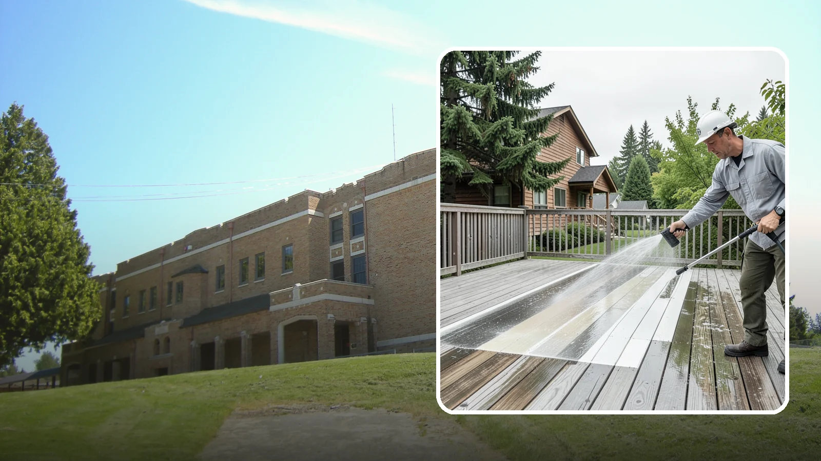 Soft Deck Washing in Maple Valley, King County, WA - Use low-pressure soft washing to clean delicate or aged decking without splintering the surface.