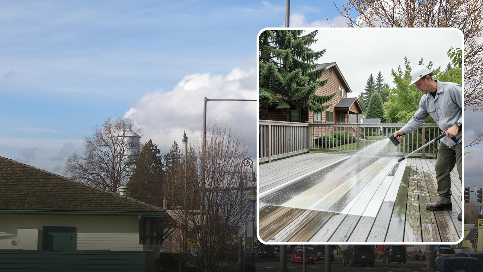 Soft Deck Washing in Marysville, Snohomish County, WA - Use low-pressure soft washing to clean delicate or aged decking without splintering the surface.