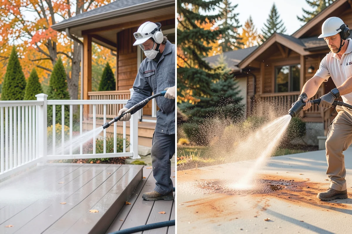 Soft Deck Washing in Marysville, Snohomish County, WA - Inspect board condition and clear the deck