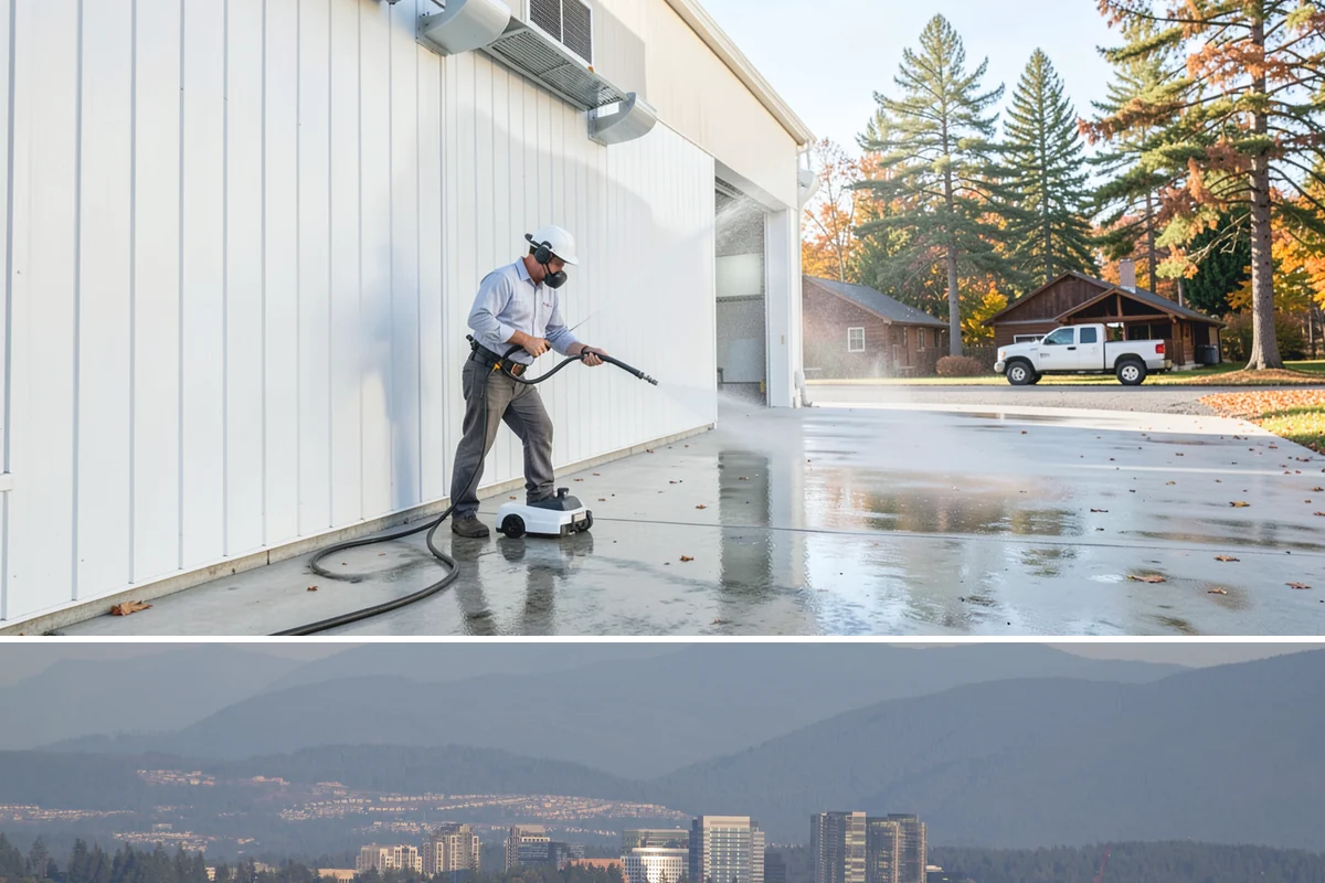 Soft Deck Washing in Medina, King County, WA - Soft wash decks in warm, dry summer weather to allow proper drying afterward.