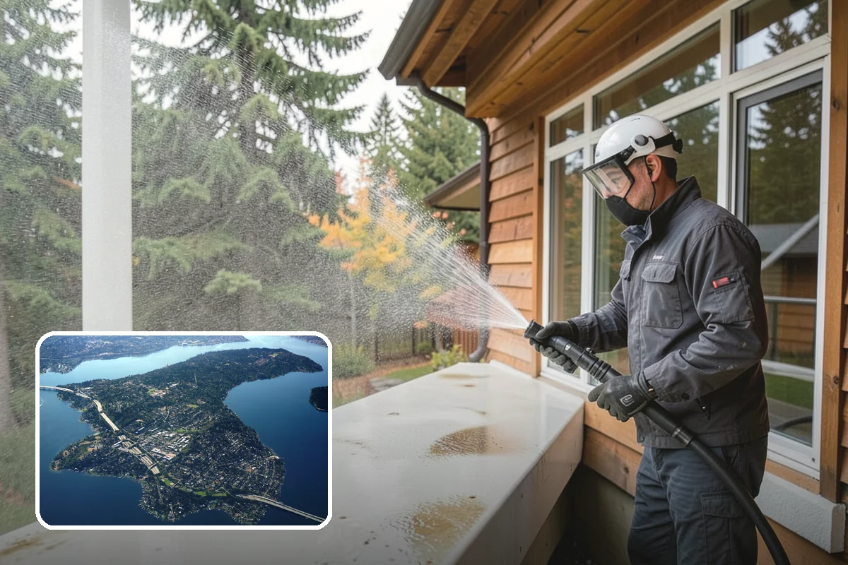 Soft Deck Washing in Mercer Island, King County, WA - Cleans without splintering or furring the wood