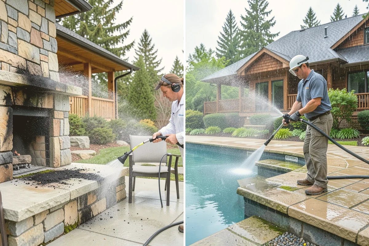 Soft Deck Washing in Milton, King County, WA - Inspect board condition and clear the deck