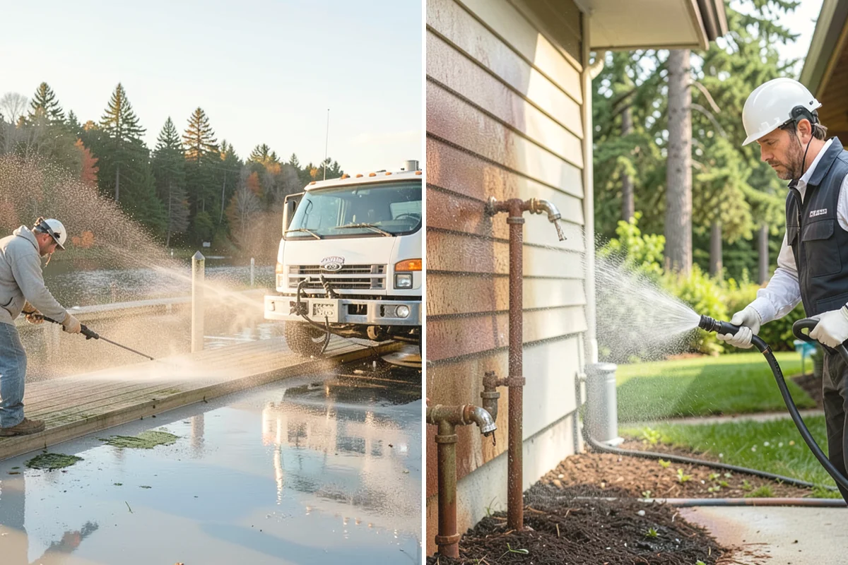 Soft Deck Washing in Monroe, Snohomish County, WA - Inspect board condition and clear the deck