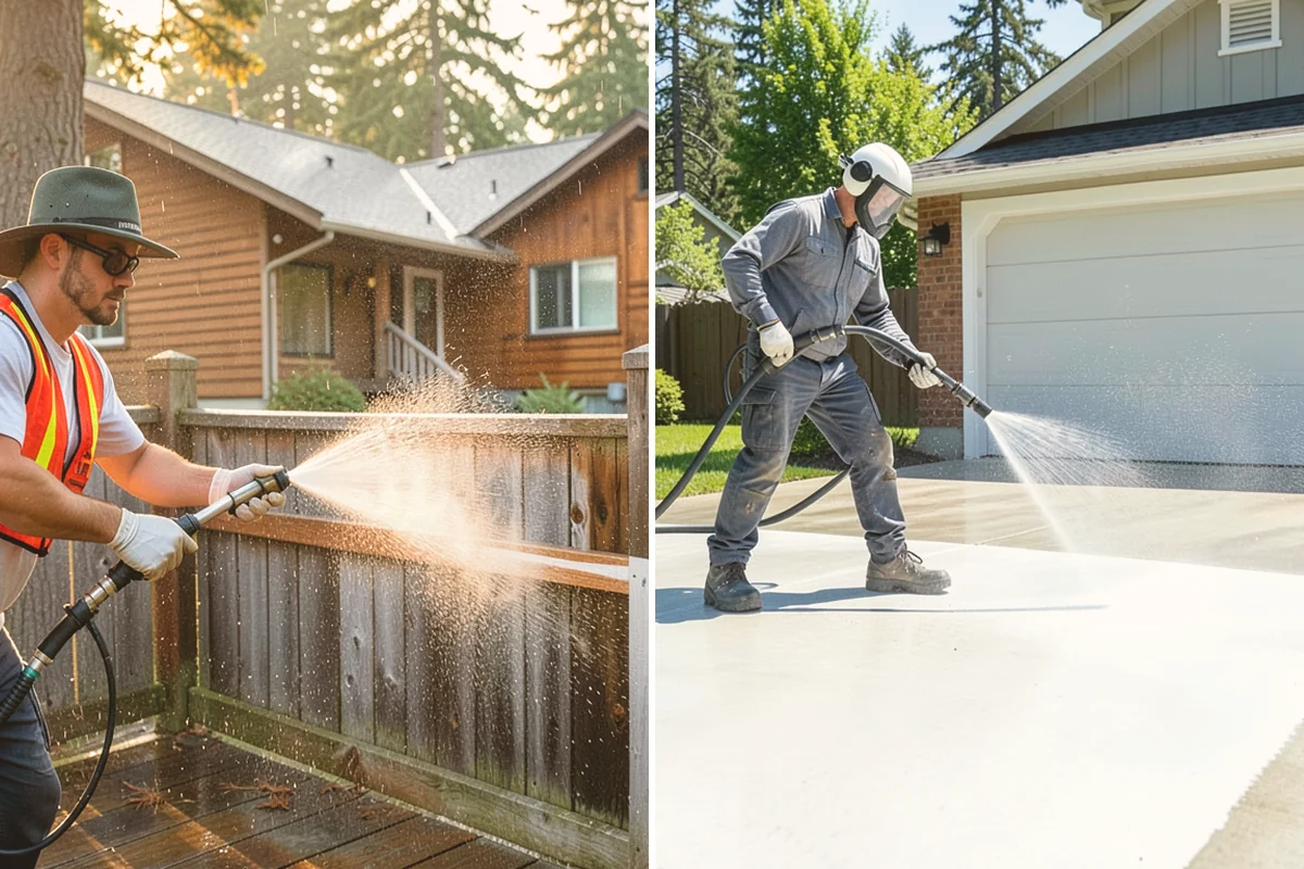 Soft Deck Washing in Mount Vernon, Skagit County, WA - Inspect board condition and clear the deck