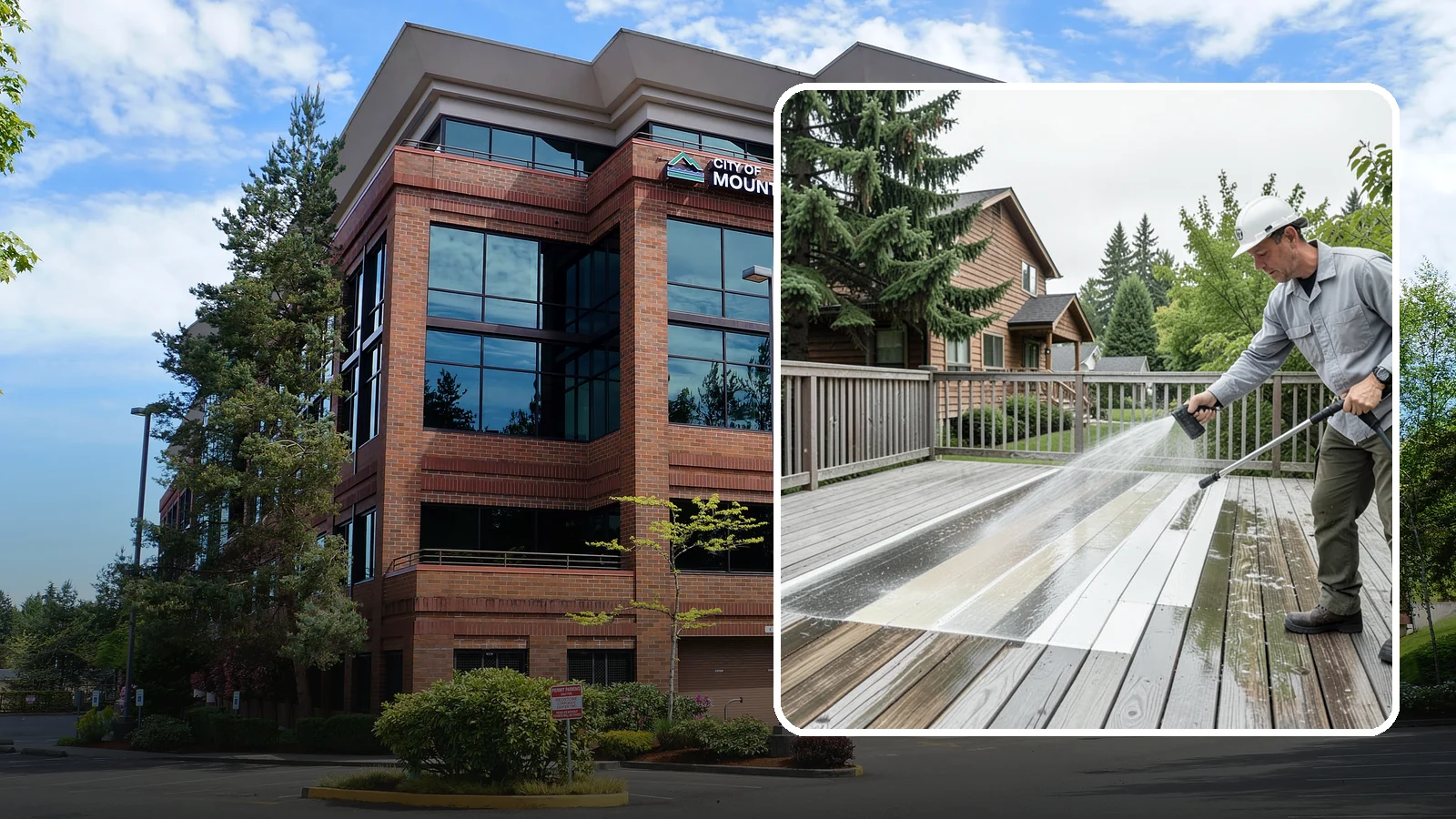 Soft Deck Washing in Mountlake Terrace, Snohomish County, WA - Use low-pressure soft washing to clean delicate or aged decking without splintering the surface.