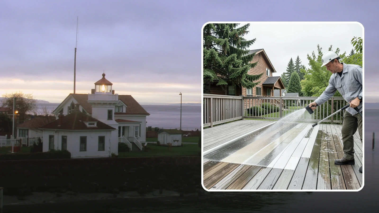 Soft Deck Washing in Mukilteo, Snohomish County, WA - Use low-pressure soft washing to clean delicate or aged decking without splintering the surface.