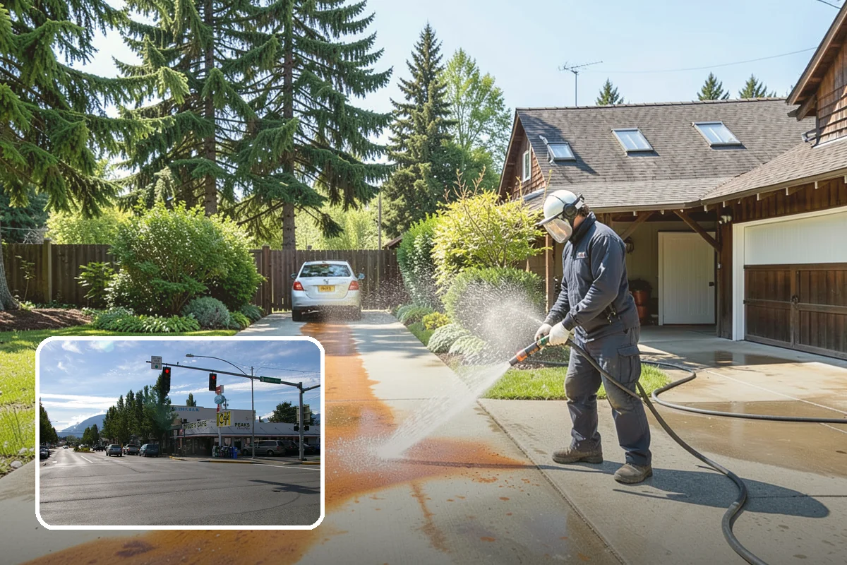 Soft Deck Washing in North Bend, King County, WA - Cleans without splintering or furring the wood