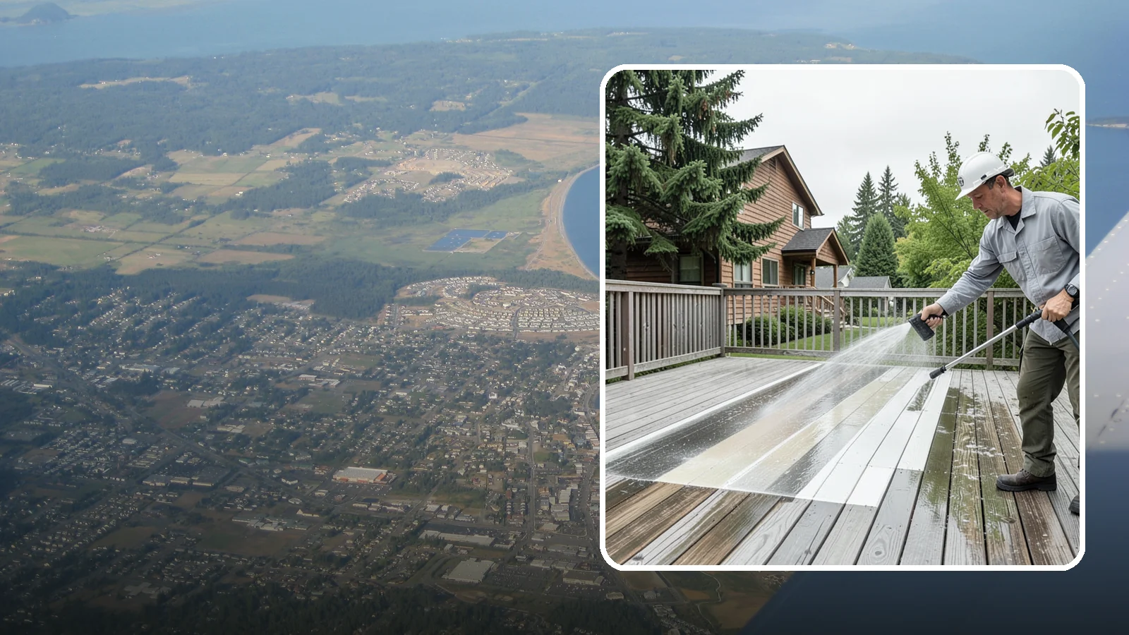 Soft Deck Washing in Oak Harbor, Island County, WA - Use low-pressure soft washing to clean delicate or aged decking without splintering the surface.