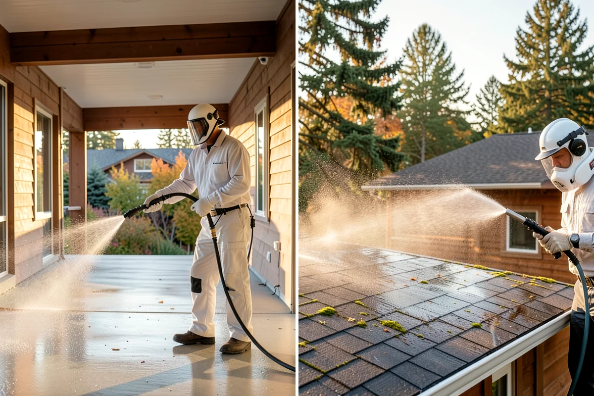 Soft Deck Washing in Pacific, King County, WA - Inspect board condition and clear the deck