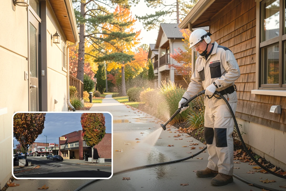Soft Deck Washing in Puyallup, Pierce County, WA - Cleans without splintering or furring the wood