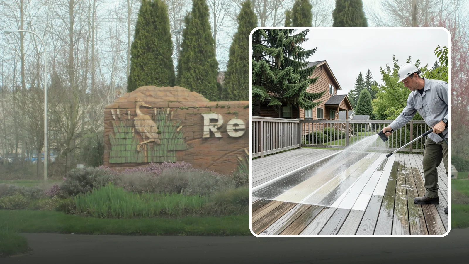 Soft Deck Washing in Renton, King County, WA - Use low-pressure soft washing to clean delicate or aged decking without splintering the surface.