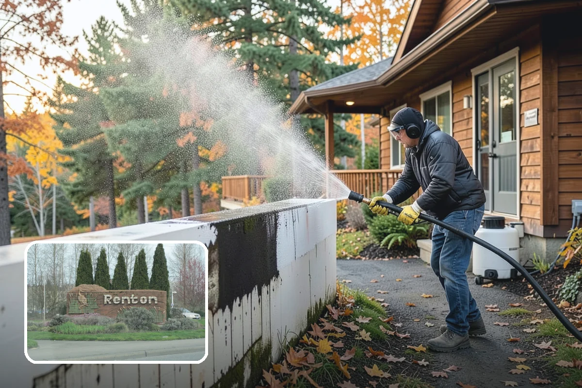 Soft Deck Washing in Renton, King County, WA - Cleans without splintering or furring the wood