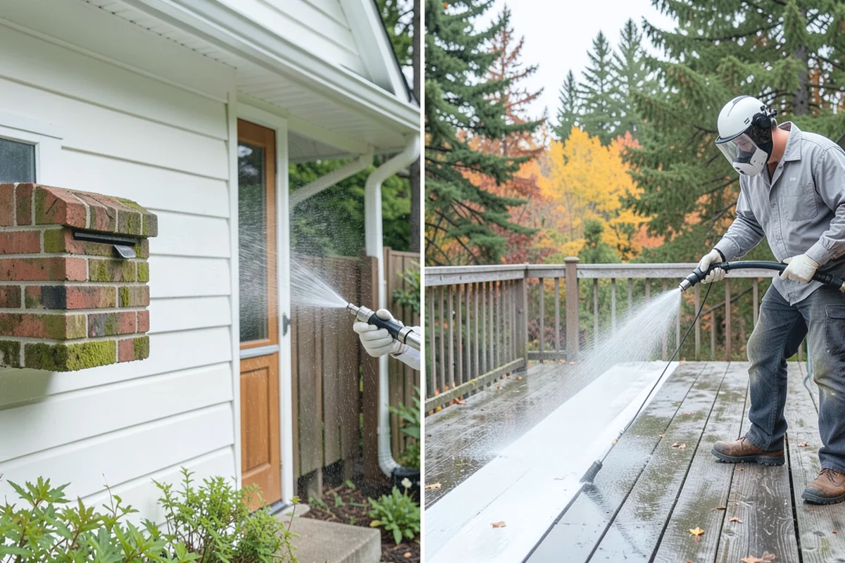 Soft Deck Washing in Renton, King County, WA - Inspect board condition and clear the deck