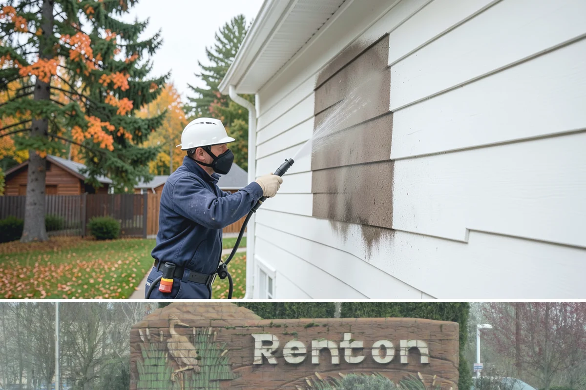 Soft Deck Washing in Renton, King County, WA - Soft wash decks in warm, dry summer weather to allow proper drying afterward.