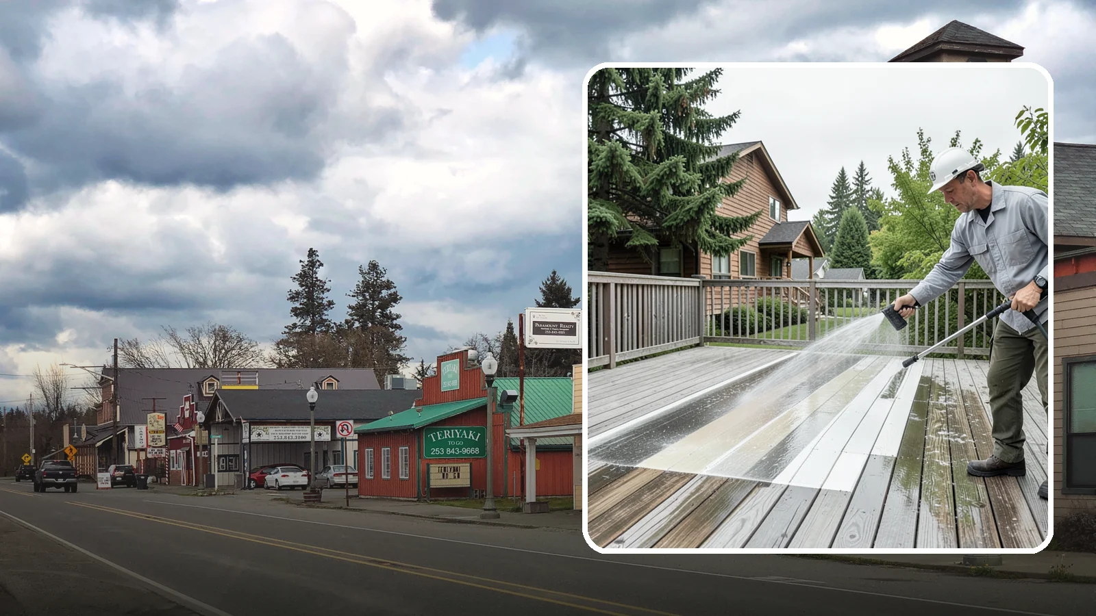 Soft Deck Washing in Roy, Pierce County, WA - Use low-pressure soft washing to clean delicate or aged decking without splintering the surface.
