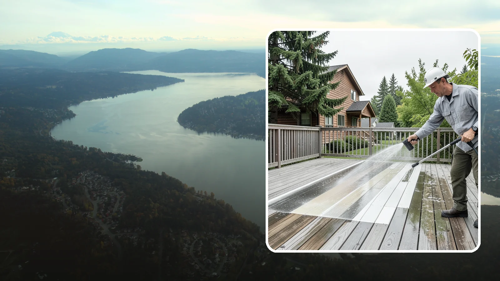 Soft Deck Washing in Sammamish, King County, WA - Use low-pressure soft washing to clean delicate or aged decking without splintering the surface.