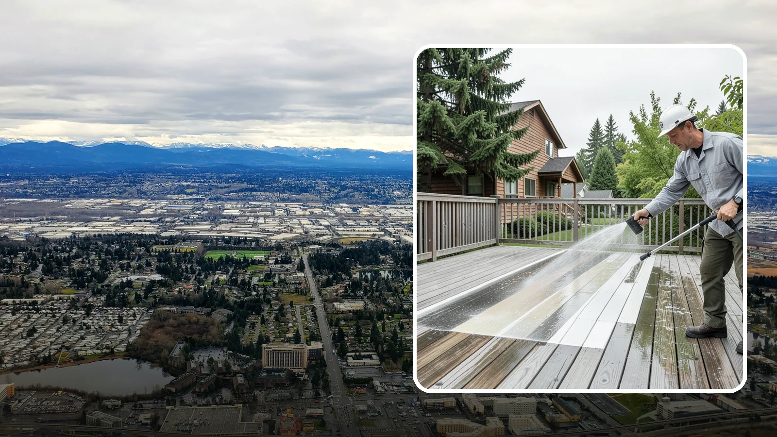 Soft Deck Washing in SeaTac, King County, WA - Use low-pressure soft washing to clean delicate or aged decking without splintering the surface.
