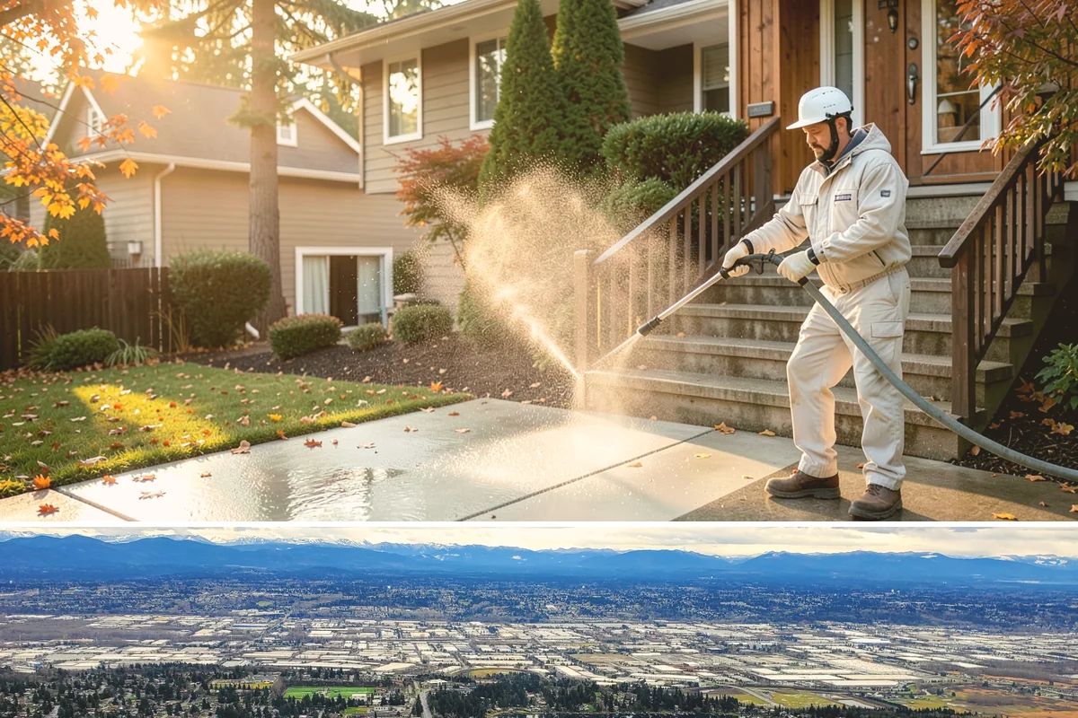 Soft Deck Washing in SeaTac, King County, WA - Soft wash decks in warm, dry summer weather to allow proper drying afterward.