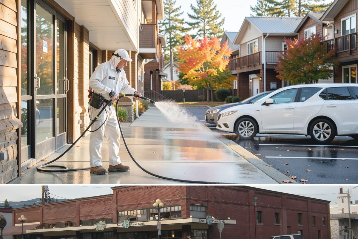 Soft Deck Washing in Sedro-Woolley, Skagit County, WA - Soft wash decks in warm, dry summer weather to allow proper drying afterward.